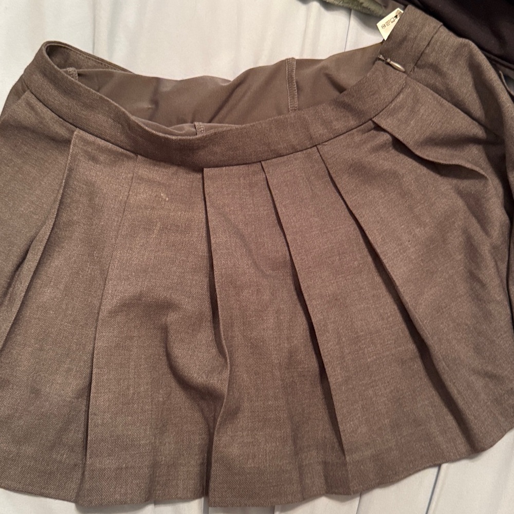 Garage Gray Mini Skirt